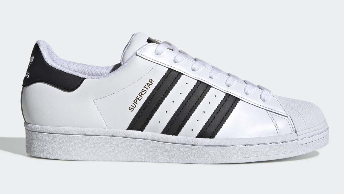 Adidas Superstar White And Black