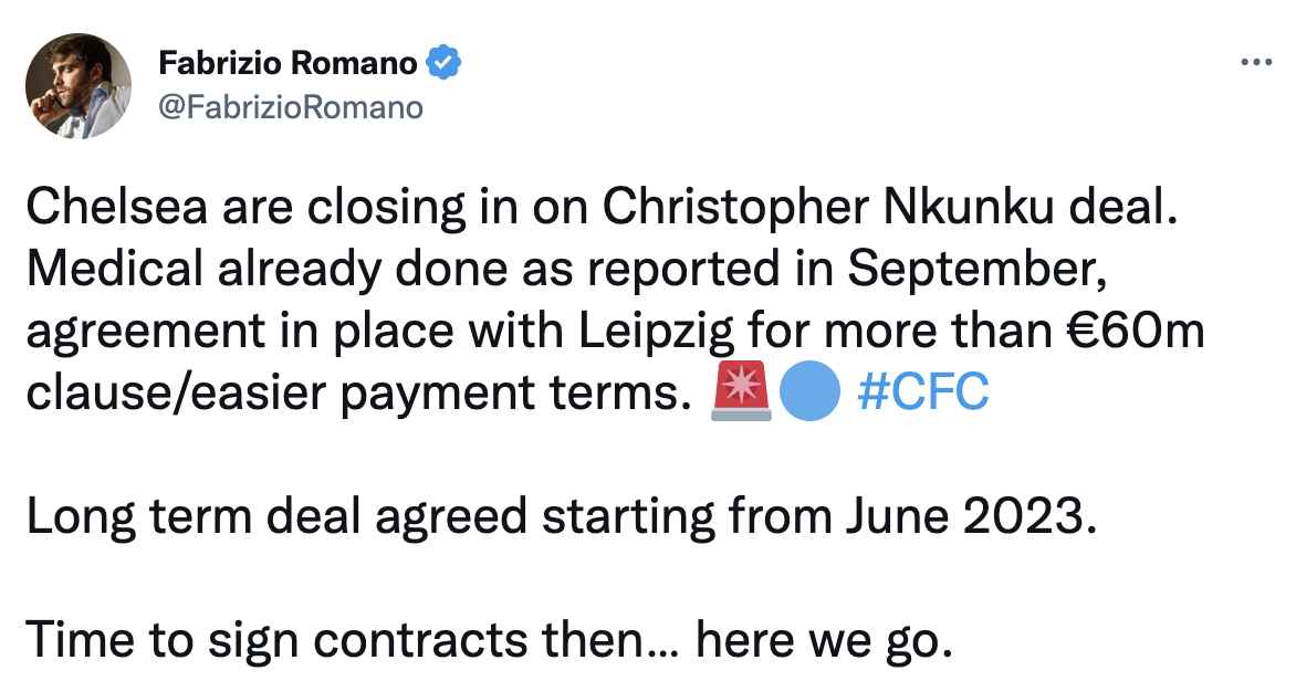 Chelsea FC News Christopher Nkunku