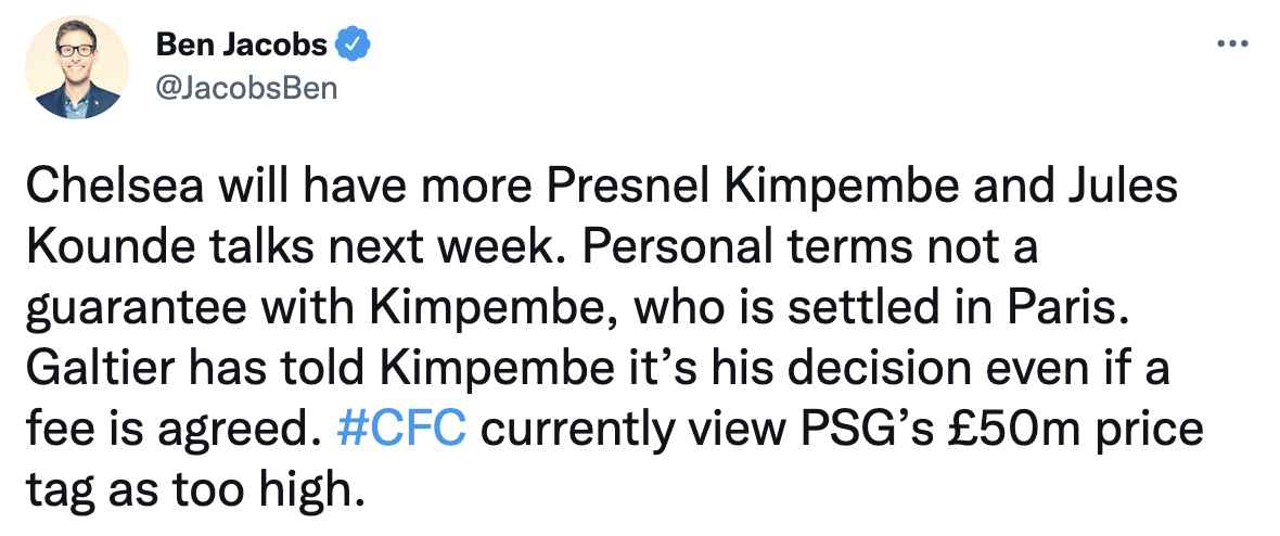 Chelsea Kimpembe Transfer