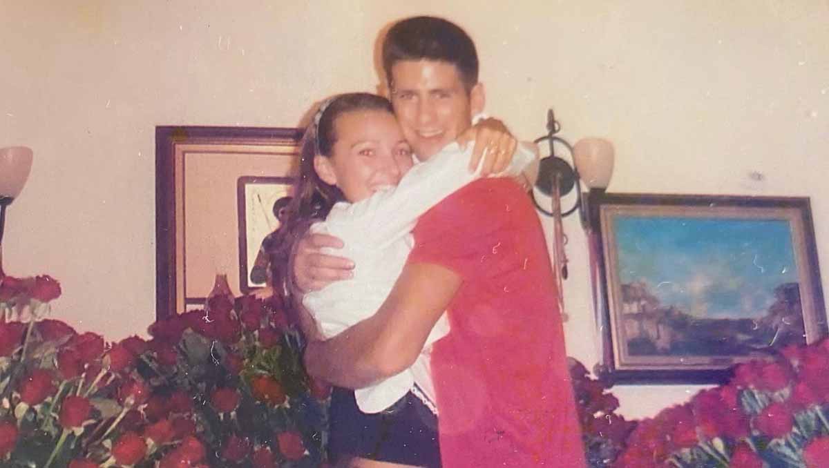 Novak Djokovic and his wife Jelena Ristic