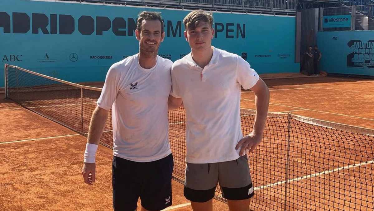 Jack Draper with Andy Murray
