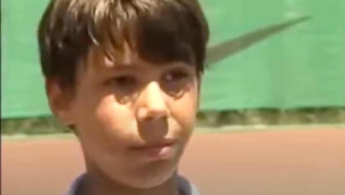 A young Rafael Nadal