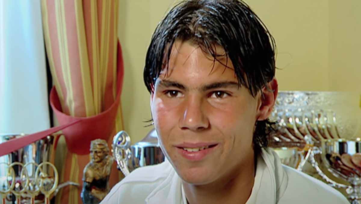 A young Rafael Nadal