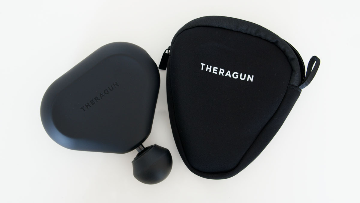 The Theragun mini comes with a travel pouch