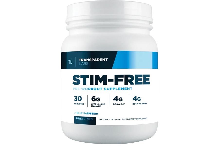 Transparent Labs Stim-Free Pre Workout Supplement